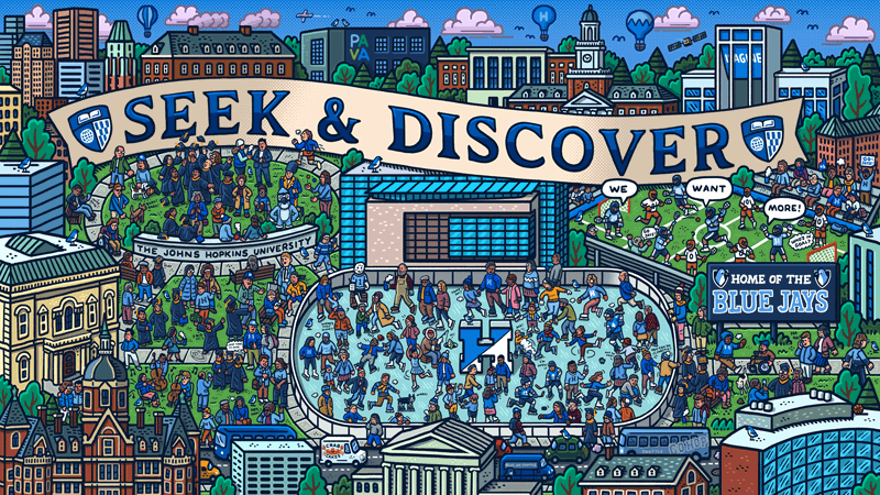 Image of the Johns Hopkins Seek and Discover puzzle